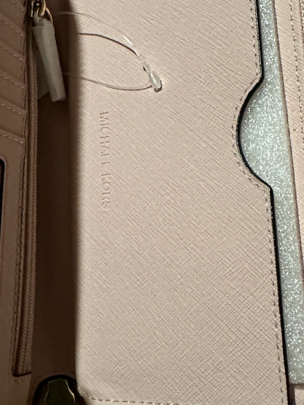 Michael Kors Dusty Pink Pebbled Leather Wristlet Wallet - Picture 7 of 16